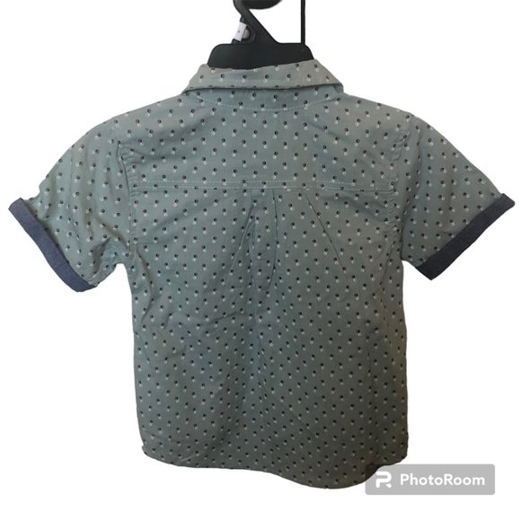 Ben Sherman Boy's 2 Piece Button Down Short Sleeve Shirt & Pants Set - Picture 4 of 8